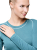 Термофутболка Norveg Soft Shirt женская с длинным рукавом голубая - 3