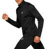 Asics Silver Ls 1/2 Zip Winter утепленная рубашка для бега мужская черная (Распродажа) - 2