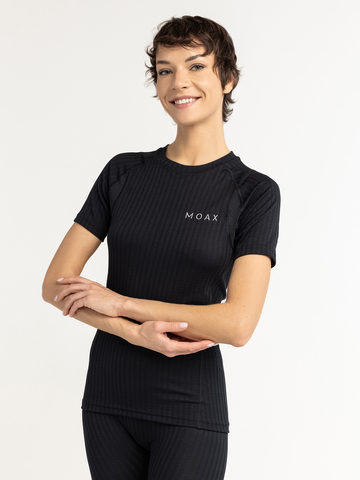 УЦЕНКА-Женская термофутболка Moax Active Pro SS черная