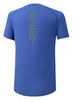 Mizuno Dryaeroflow Tee беговая футболка мужская синяя - 2