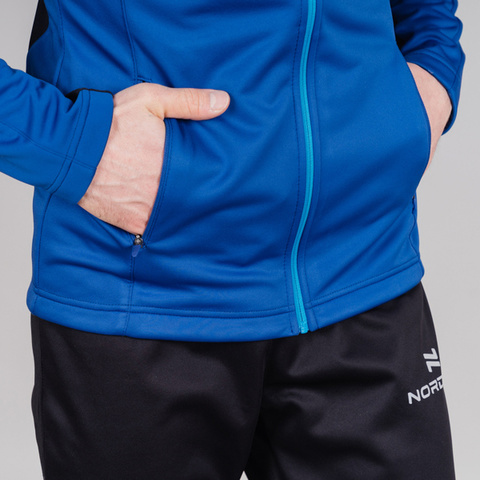 Nordski Base тренировочная куртка мужская true blue-blue