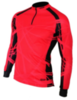 Olly Bright Sport Long футболка с длинным рукавом красная-черная - 1