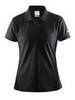 Рубашка-поло женская Craft Pique черная - 1