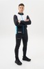 Мужской тренировочный лыжный костюм Nordski Pro 2.0 white-black-light blue - 2