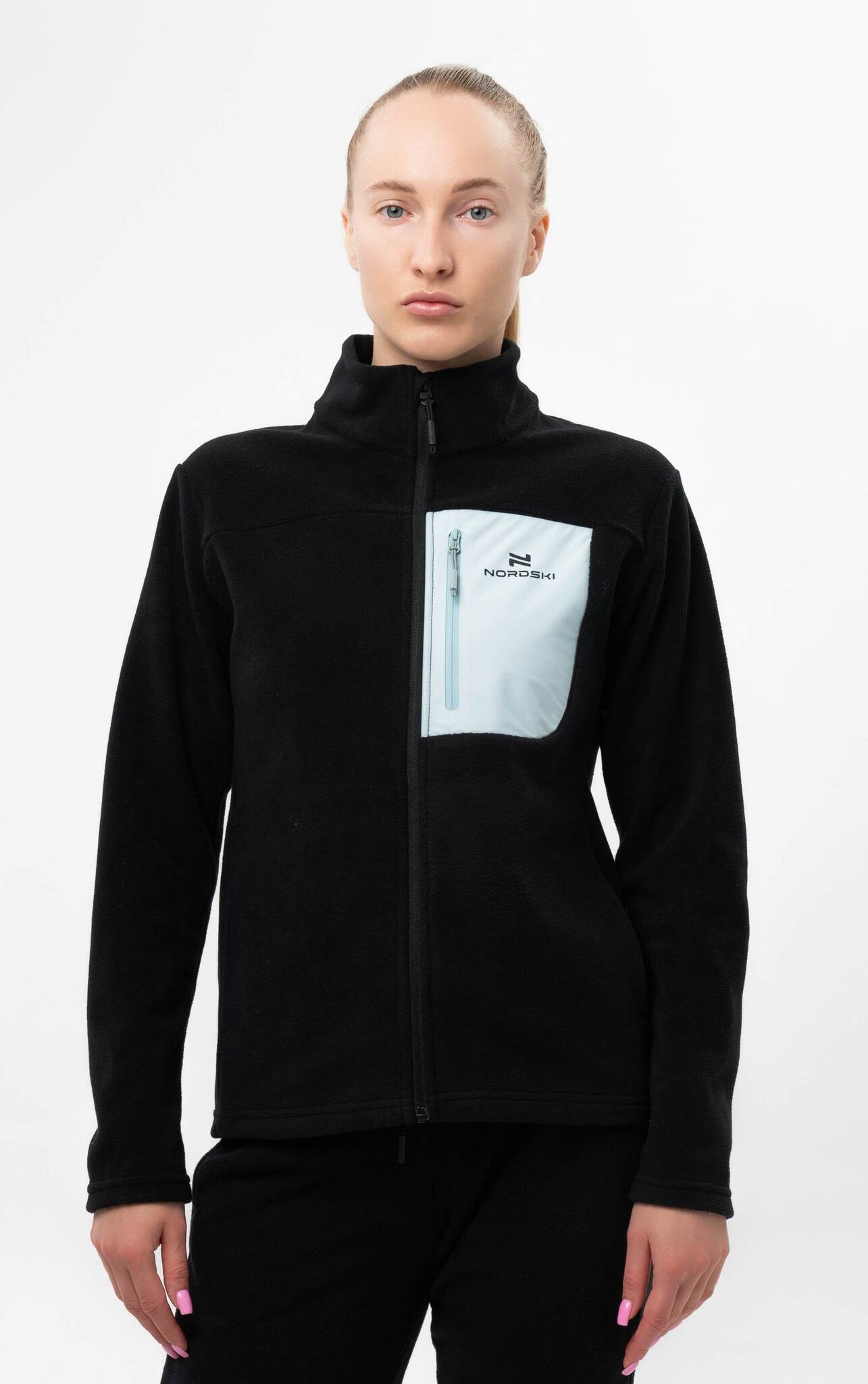 Женская толстовка Nordski Heat black-aqua