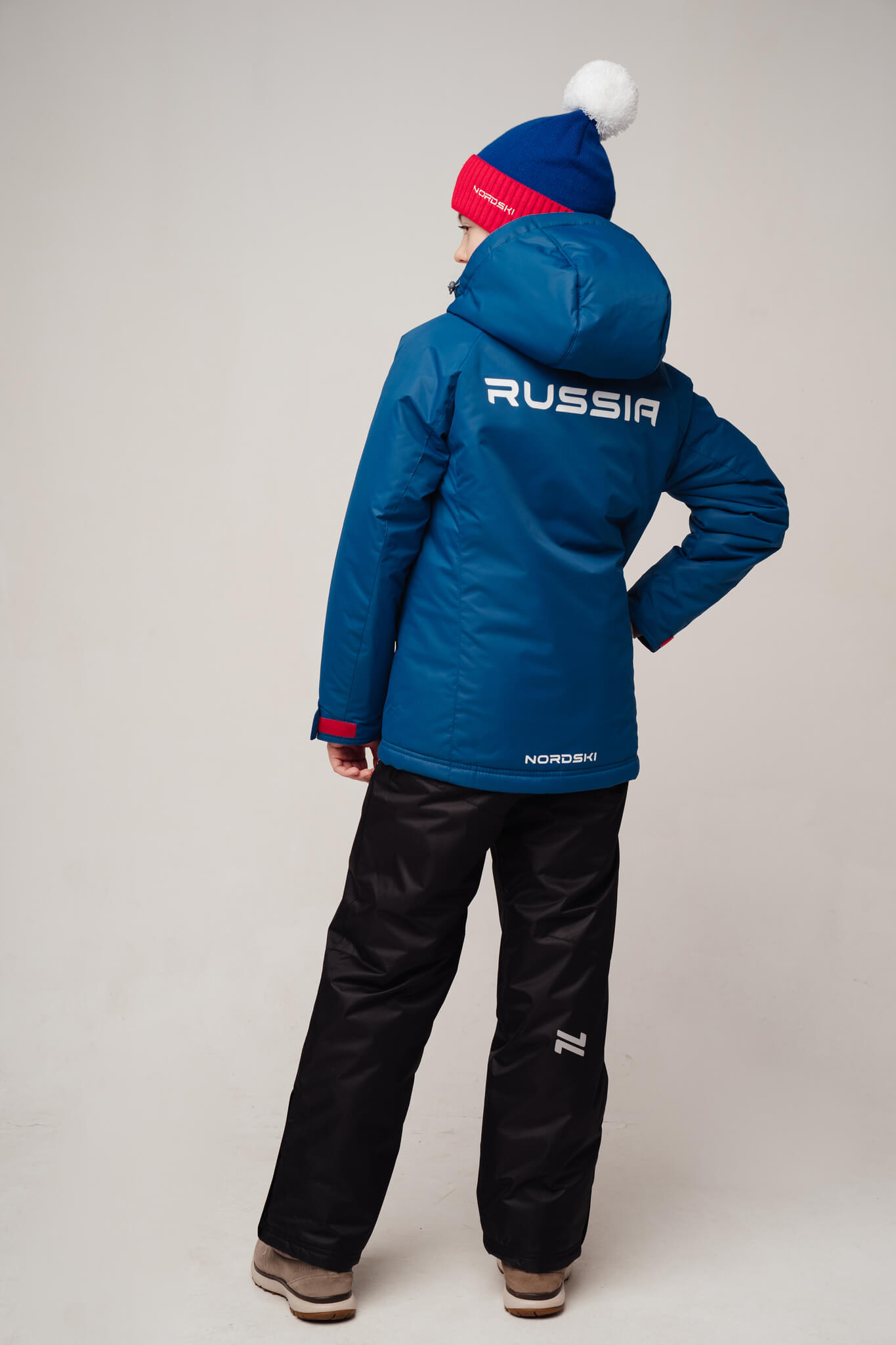 Nordski Jr Patriot прогулочный лыжный костюм детский black - 2