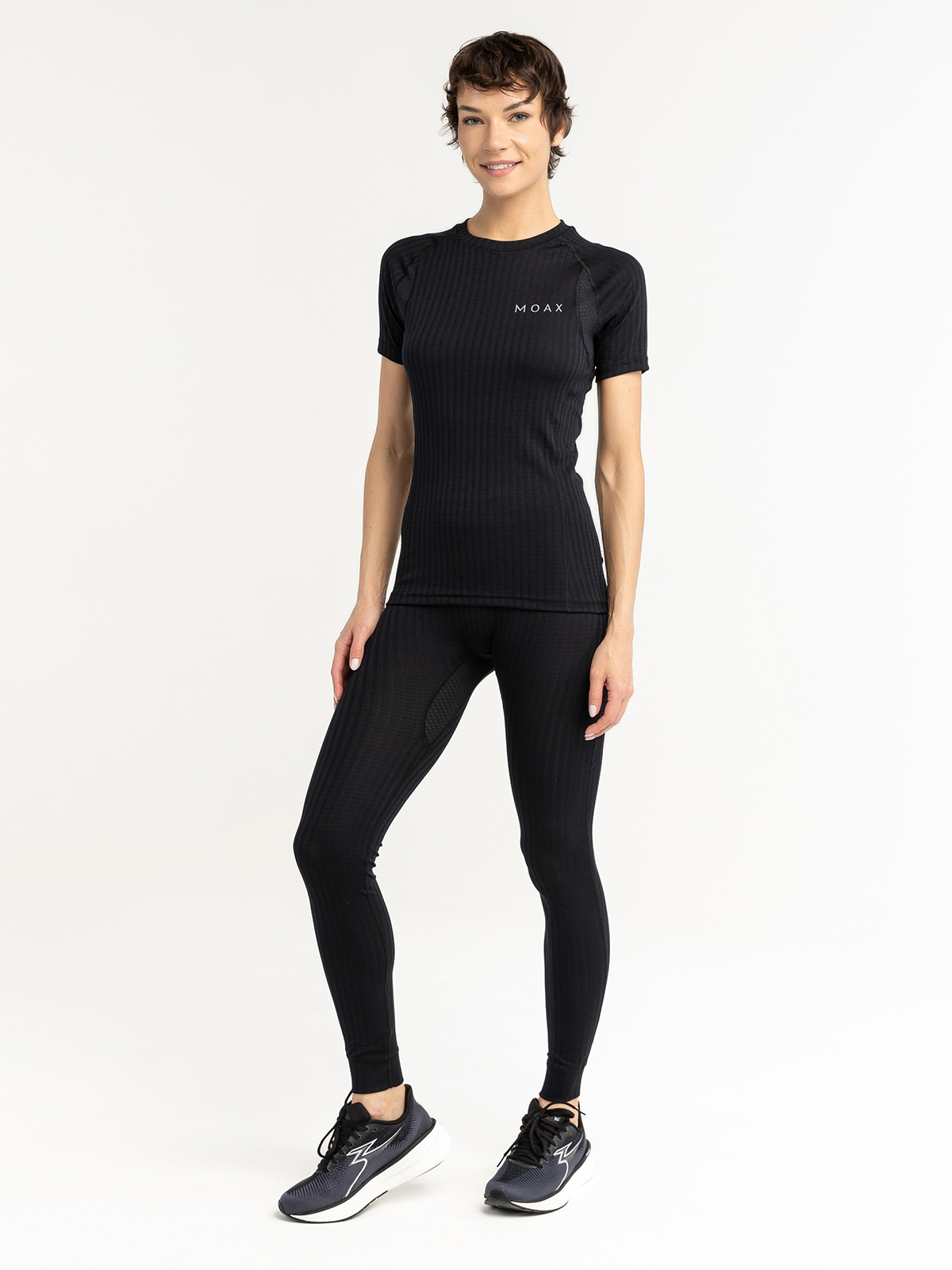 УЦЕНКА-Женская термофутболка Moax Active Pro SS черная - 8