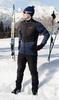 Мужской костюм для лыж и бега зимой Nordski Hybrid blue - 1
