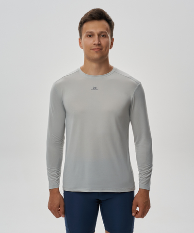 Футболка для бега с длинным рукавом Nordski Run 2.0 silver