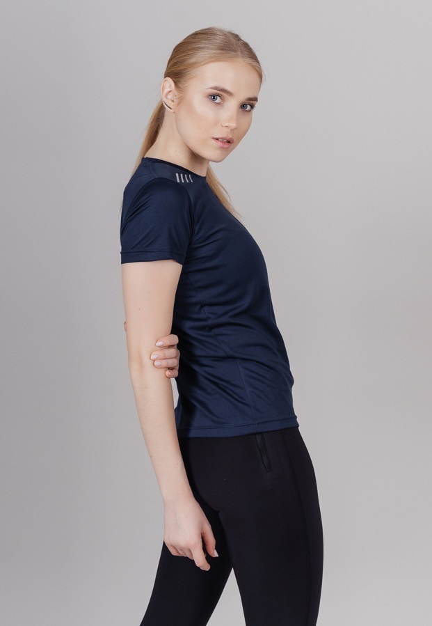Nordski Run футболка для бега женская dress blue - 2