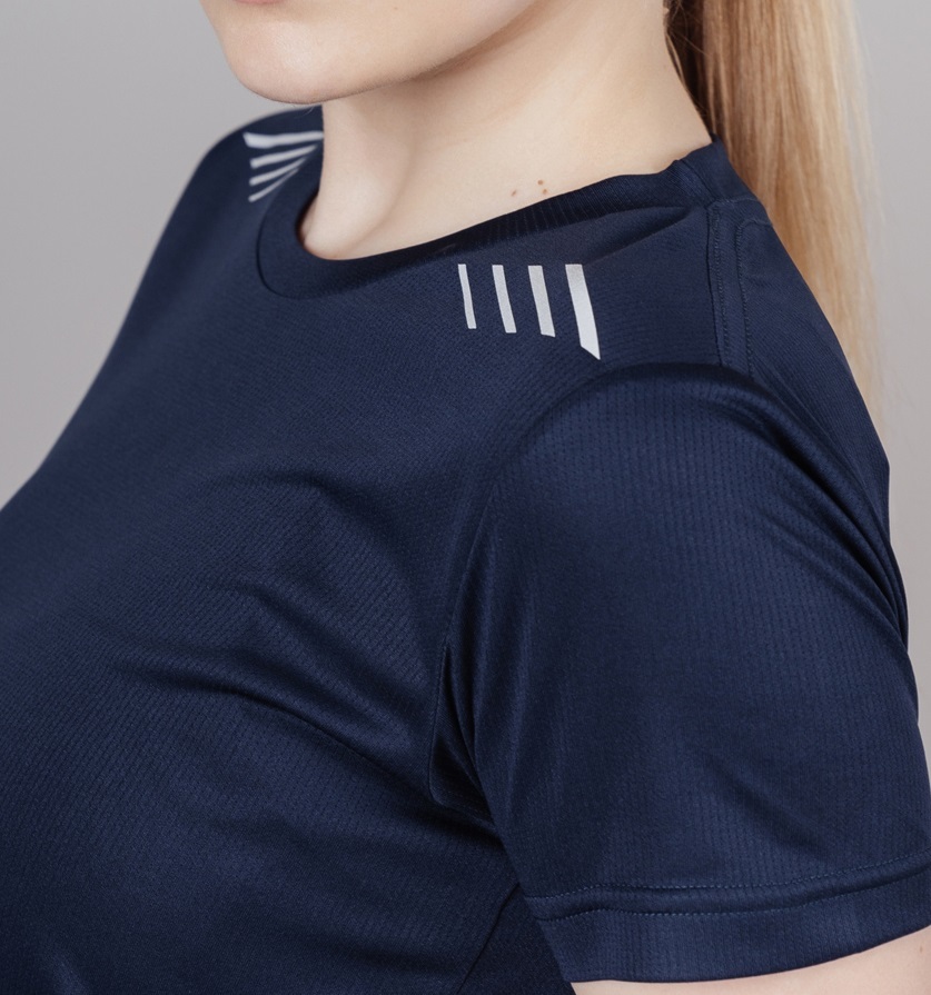 Nordski Run футболка для бега женская dress blue - 3