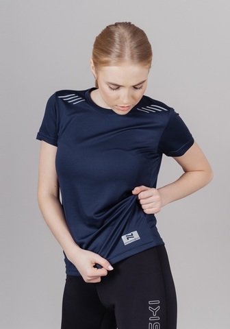 Nordski Run футболка для бега женская dress blue