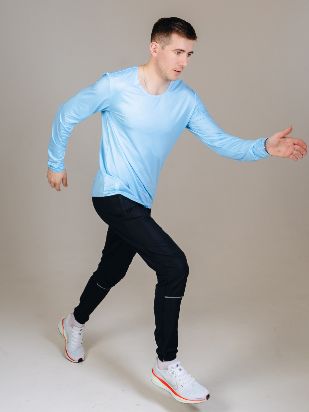 Мужской комплект для тренировок Noname Comp Running голубой-черный - 2