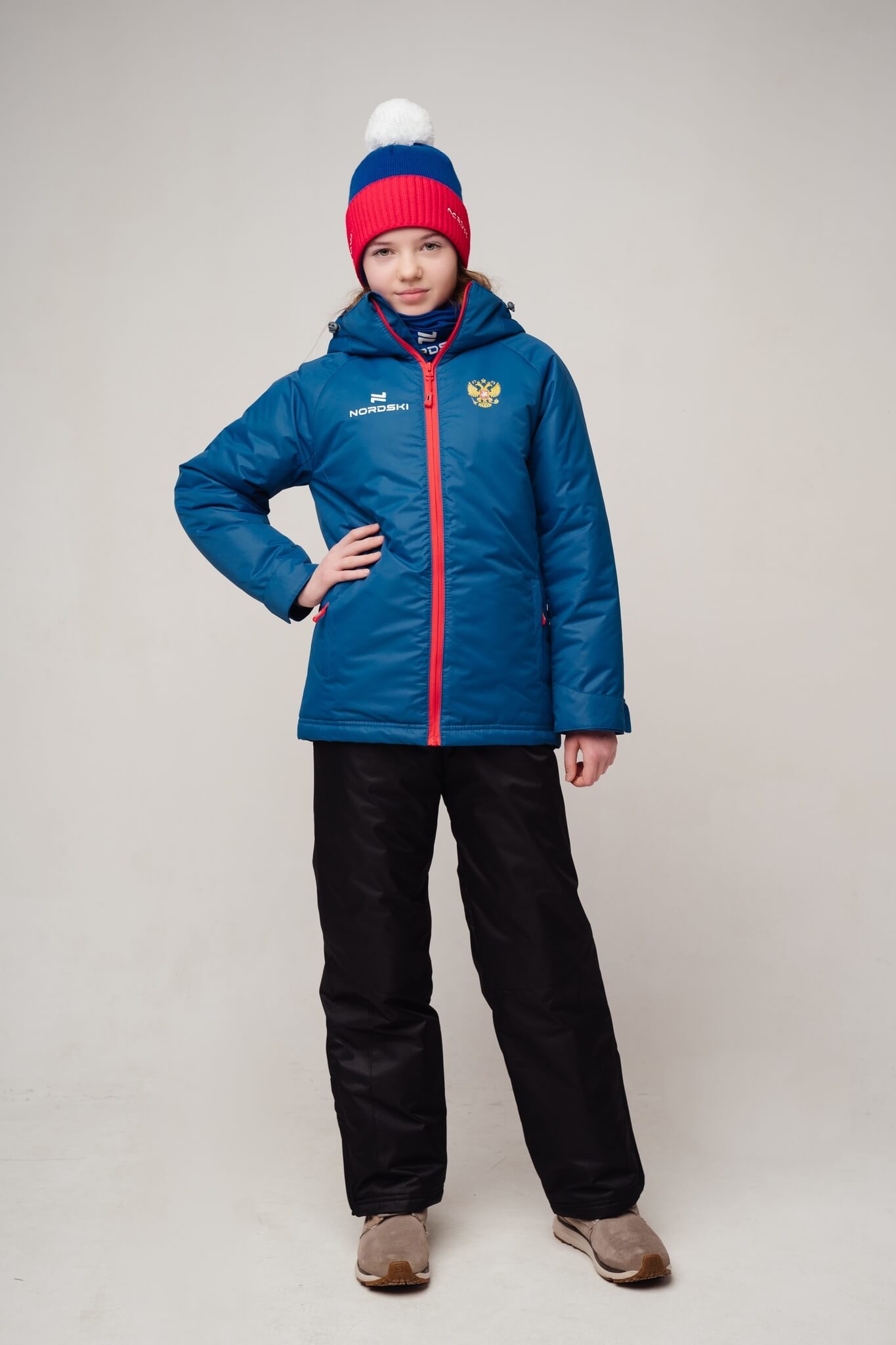 Nordski Jr Patriot прогулочный лыжный костюм детский black - 3