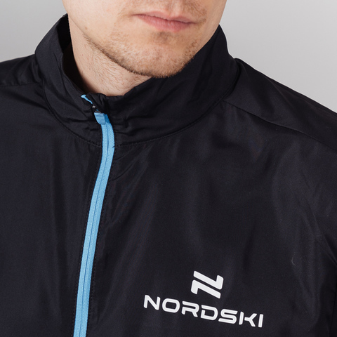 Мужская куртка для бега Nordski Motion black-light blue
