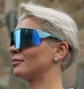 Спортивные профессиональные очки Noname Seefeld светло-синие - 1