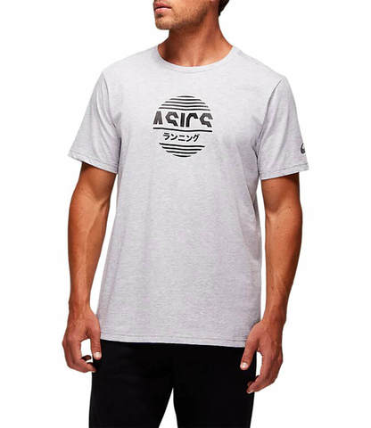 Asics Tokyo Graphic Tee футболка для бега мужская серая