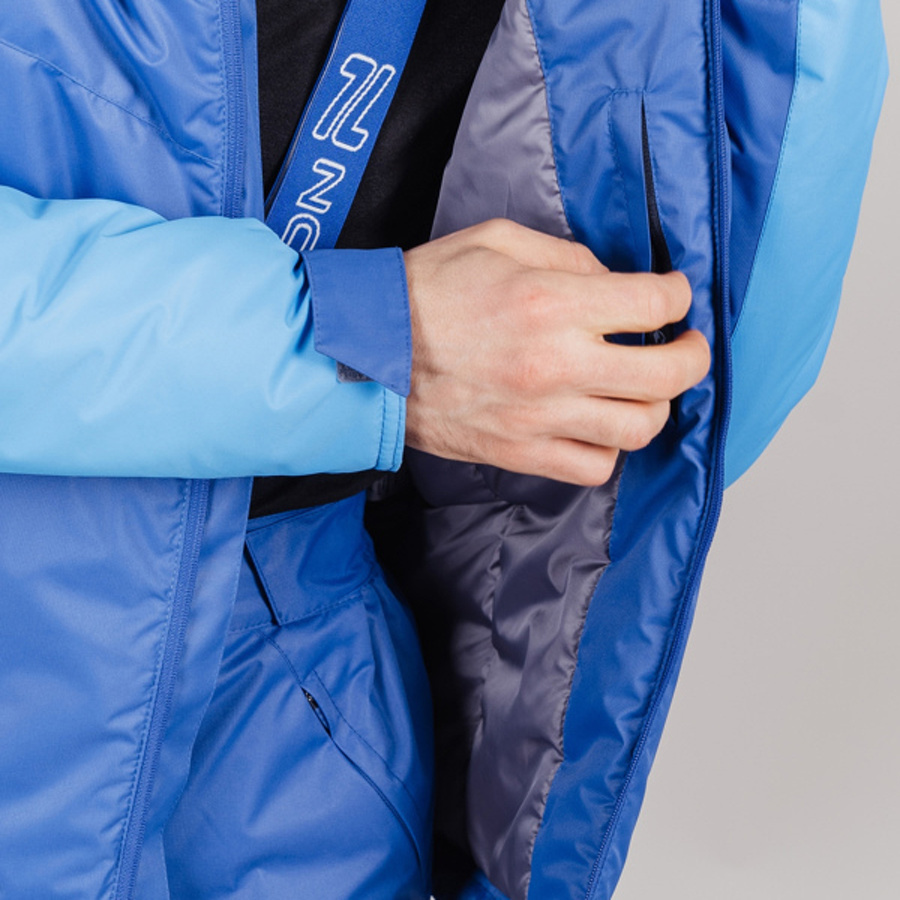 Nordski Jr Premium Sport утепленная лыжная куртка детская blue - 7