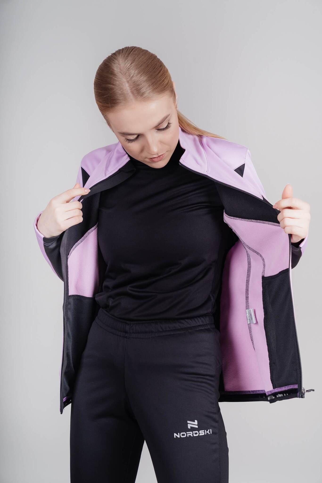Женский утепленный разминочный костюм Nordski Base Premium orchid - 8