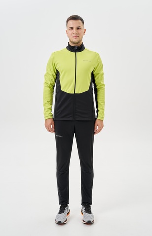 Мужской тренировочный лыжный костюм Nordski Advance lime-black