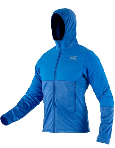 Утепленная гибридная куртка с капюшоном Victory Code Ultra Warm Plus blue