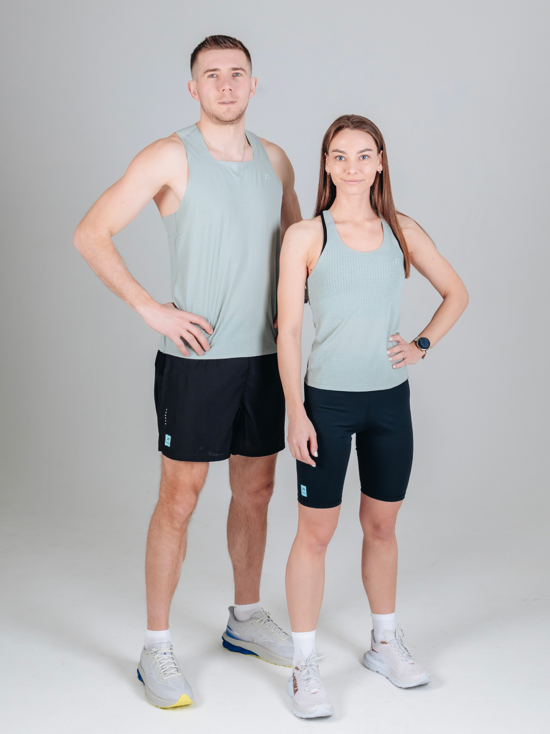 Женская спортивная майка Noname Pace Singlet 26 dusty green - 11