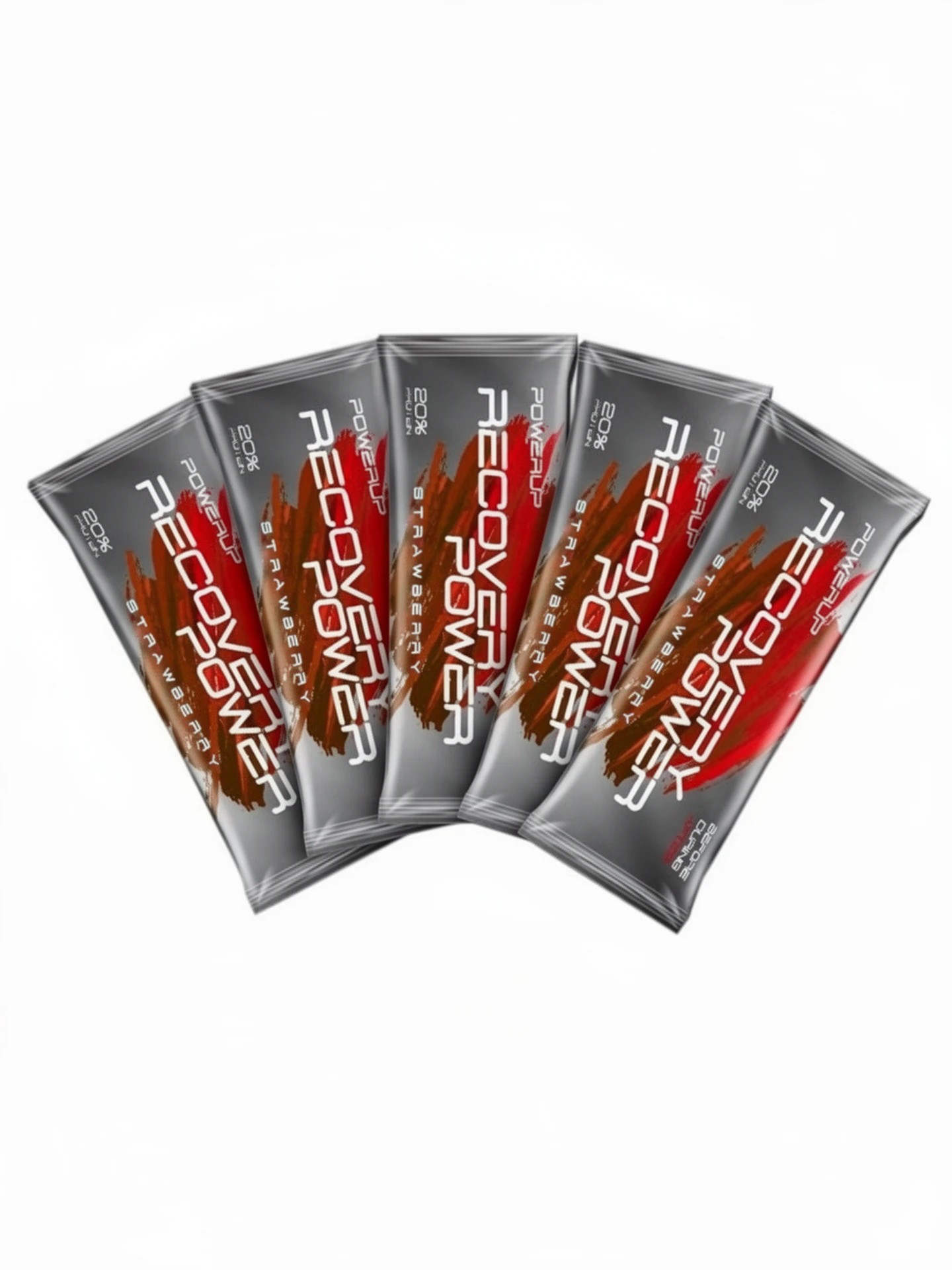 Набор протеиновых батончиков PowerUp Recovery Power 40 г земляника