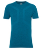 Asics Seamless Ss Top мужская беговая футболка синяя - 1