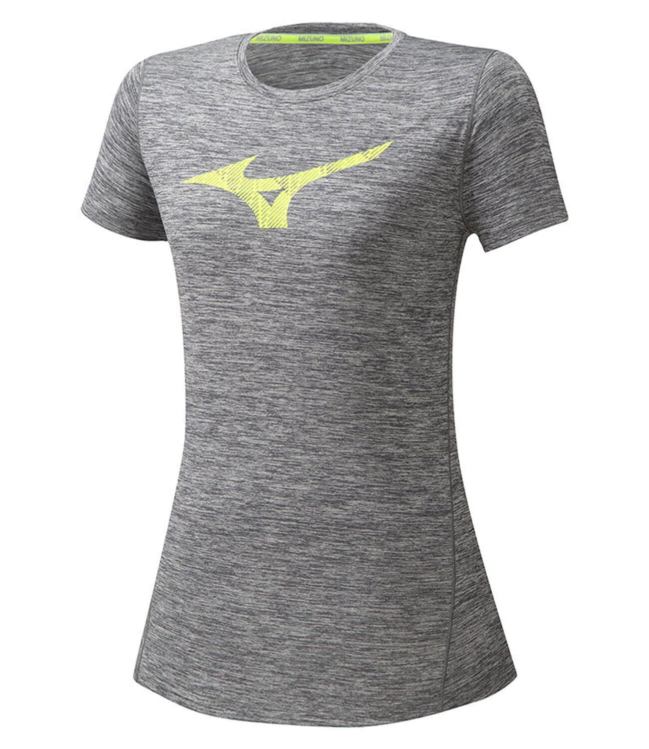 Mizuno Core Graphic Rb Tee беговая футболка женская серая
