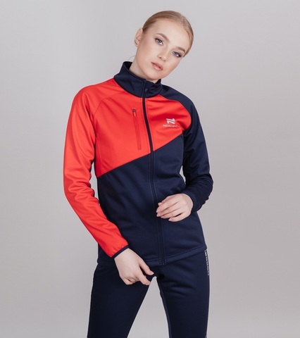 Nordski Premium разминочная куртка женская blueberry-red
