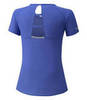 Mizuno Dryaeroflow Tee беговая футболка женская синяя - 2