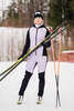 Женские тренировочные лыжные брюки Nordski Hybrid Warm black-lavender - 3