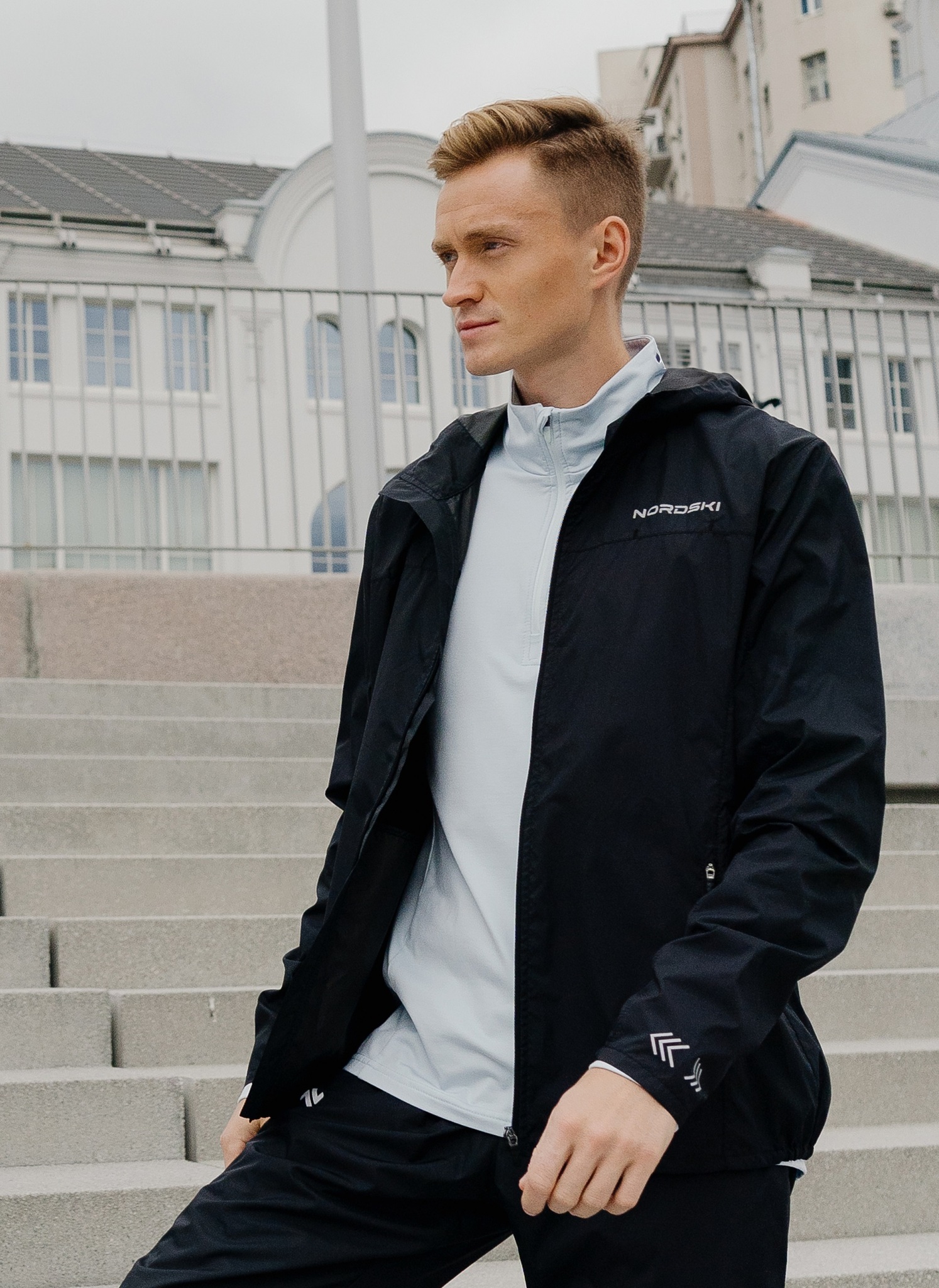 Мужской беговой костюм Nordski Rain black - 9