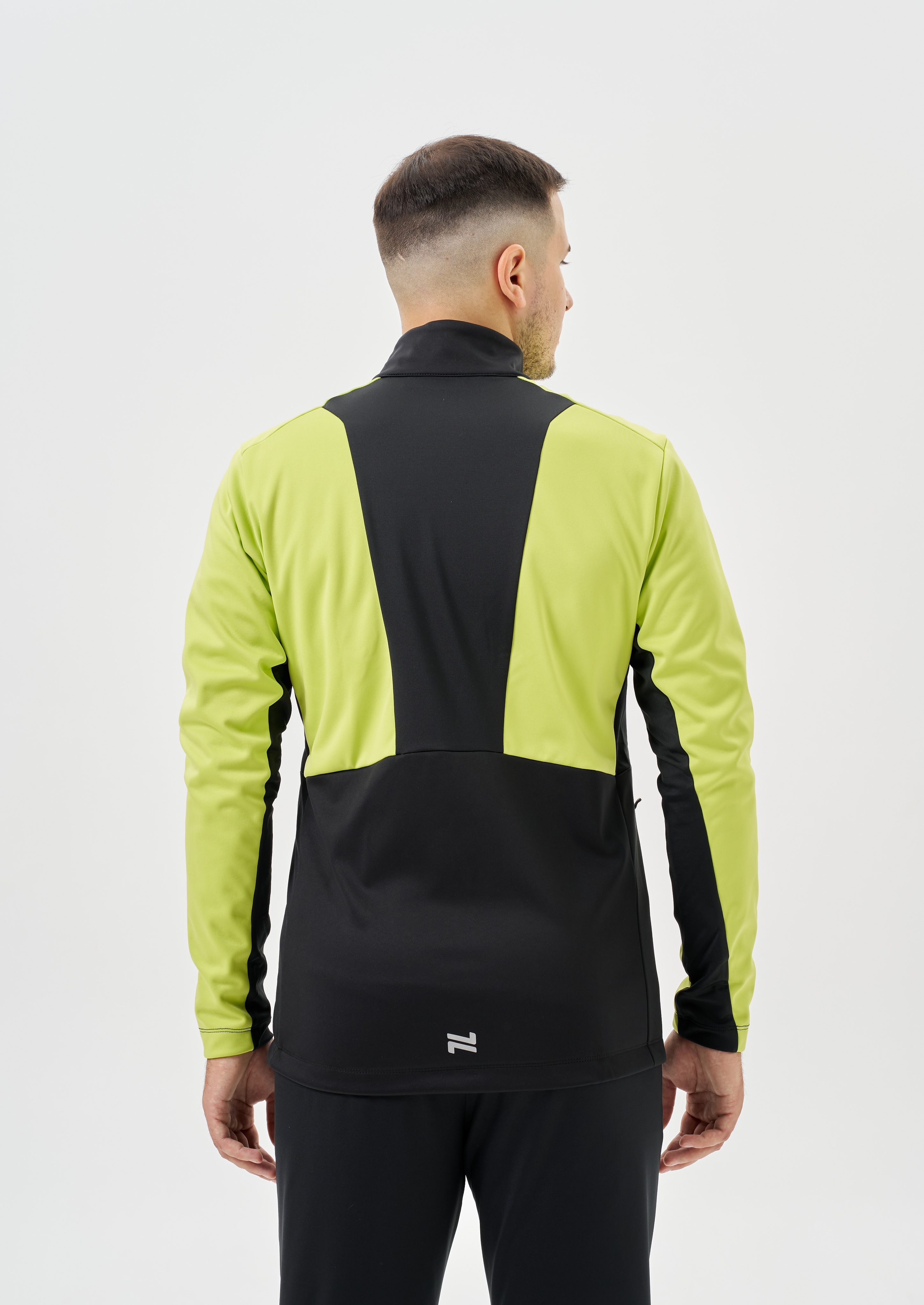 Мужской тренировочный лыжный костюм Nordski Advance lime-black - 10