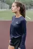 Женская футболка для бега с длинным рукавом Nordski Run темно-синяя - 8