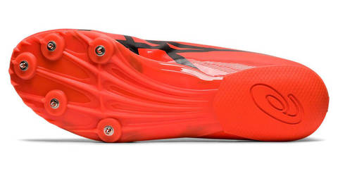 Asics Hyper Sprint 7 легкоатлетические шиповки для спринта красные