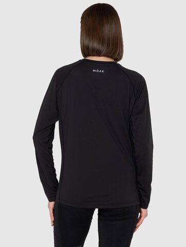 Женский лонгслив для тренировок Moax Move черный