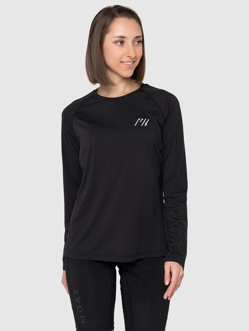 Женский лонгслив для тренировок Moax Move черный
