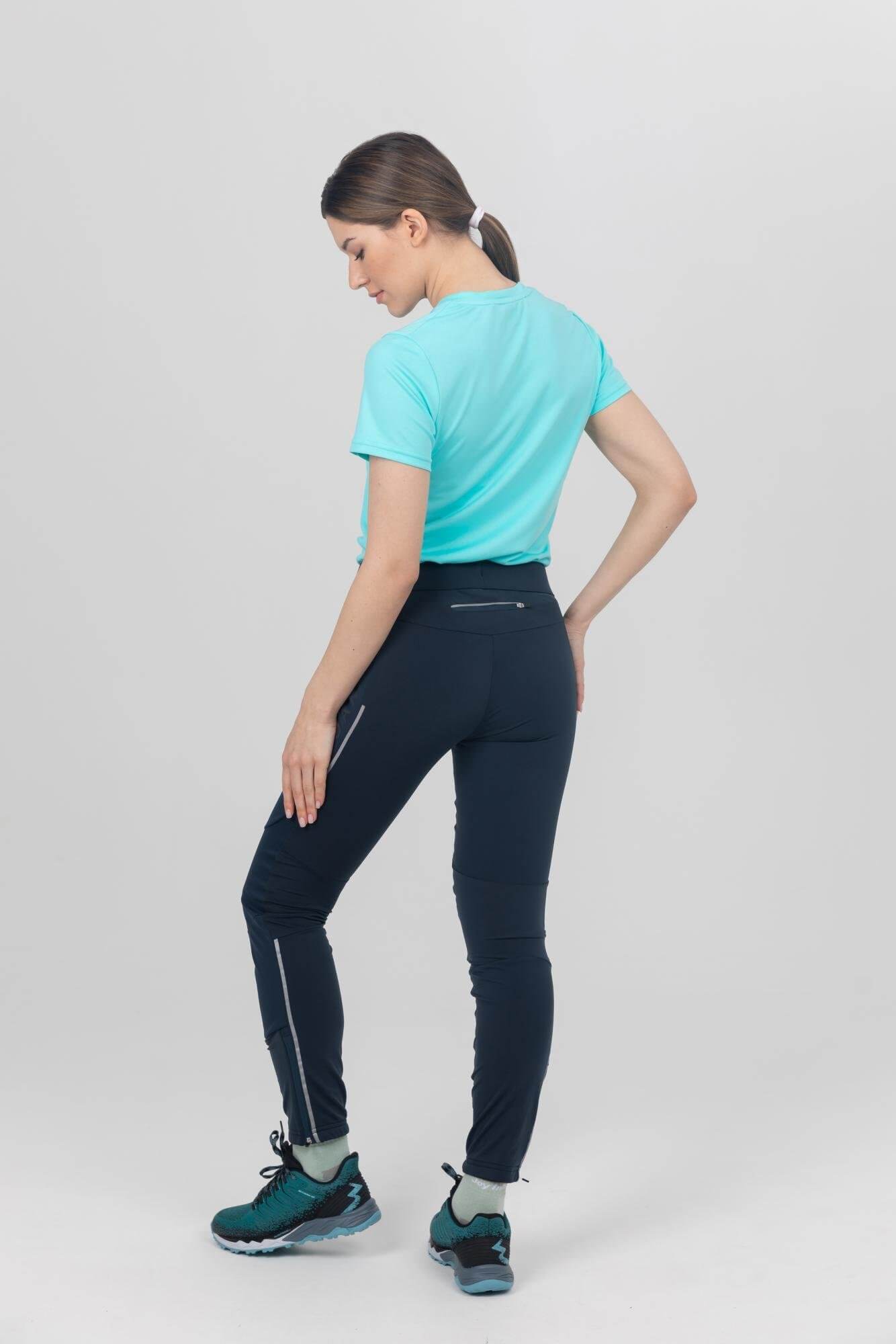 Женские спортивные брюки Moax Delda Light Softshell темно-синие - 3