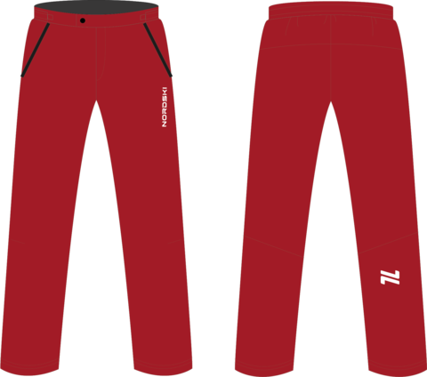 Nordski Light утепленные ветрозащитные брюки мужские красные