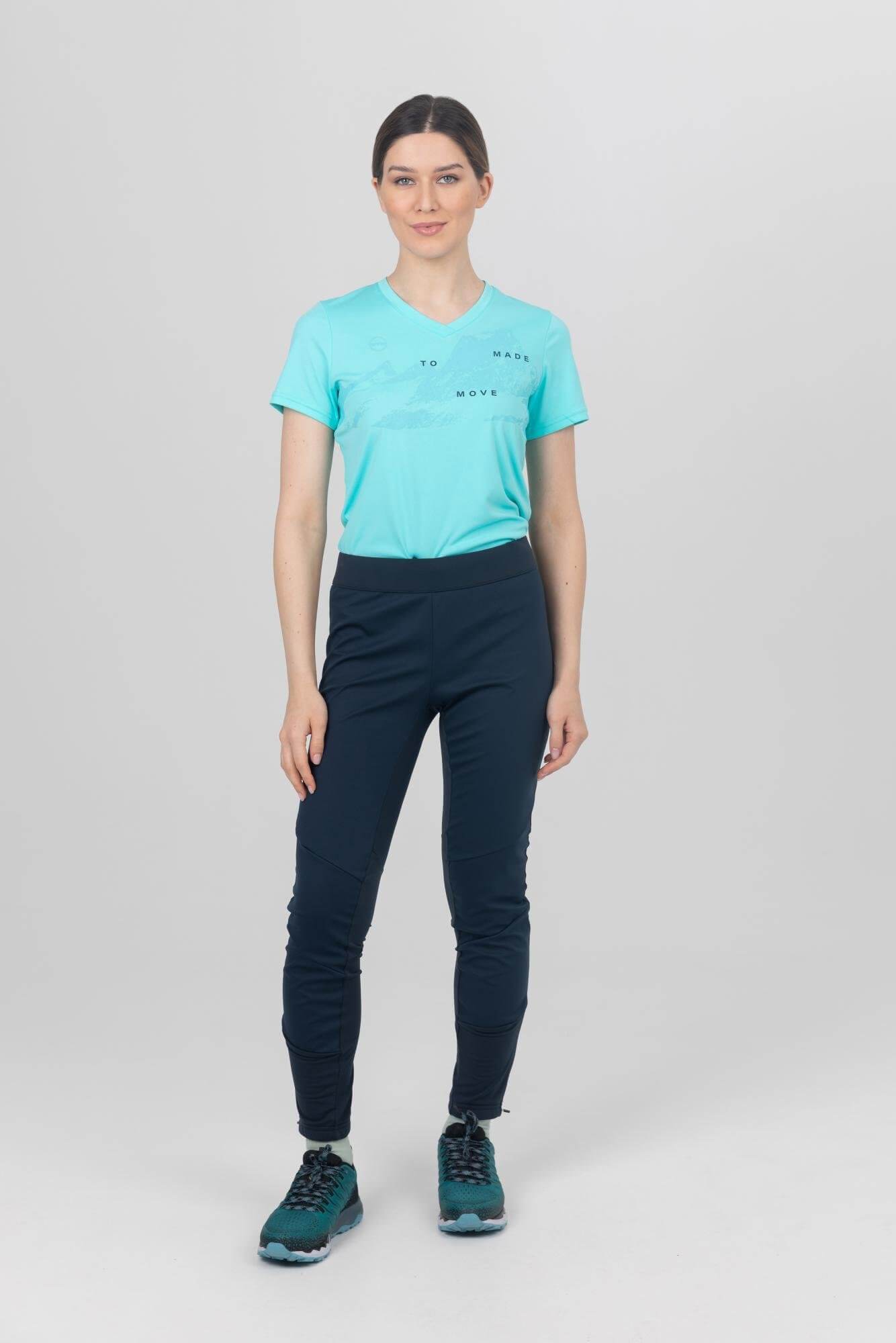 Женские спортивные брюки Moax Delda Light Softshell темно-синие