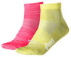 Комплект носков для женщин Asics 2ppk Tech Ankle Sock желтые-розовые - 1