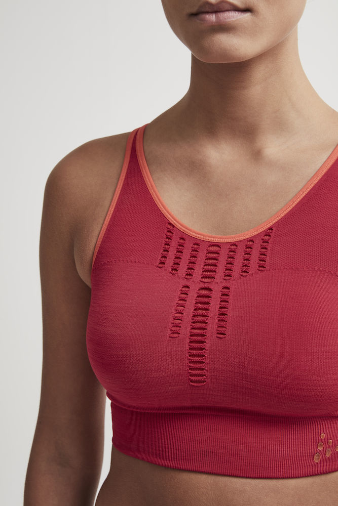 Craft Fuseknit Low Impact спортивный топ женский красный - 4