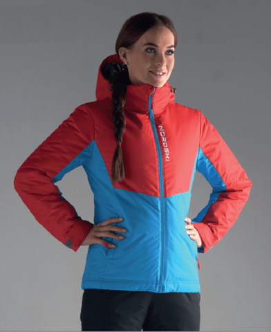 Nordski Montana утепленная куртка женская red-blue