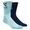 Asics 2ppk Katakana Sock носки беговые голубые - 1