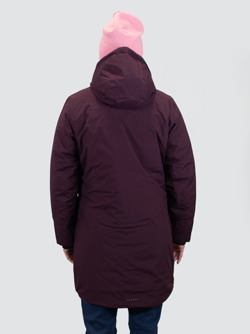 Женская теплая парка Noname Wass Padded Parka WOS dark rasberry
