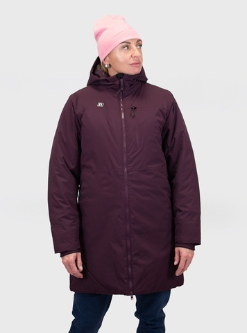 Женская теплая парка Noname Wass Padded Parka WOS dark rasberry