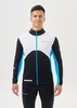 Мужская тренировочная лыжная куртка Nordski Pro 2.0 white-black-light blue - 1