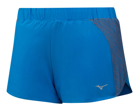 Mizuno Aero 2.5 Short шорты для бега женские синие