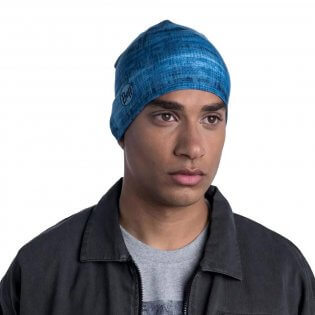 Шапка для бега Buff Microfiber Reversible Hat Synaes синяя - 2